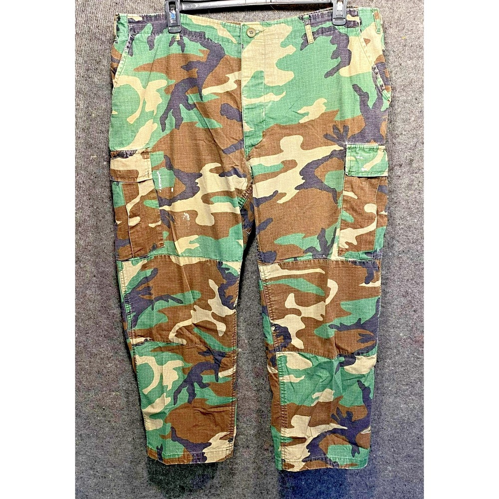 Unbranded Mens Camo Cargo Pants Military Trousers Adjustable Waist 38-44 x 28
